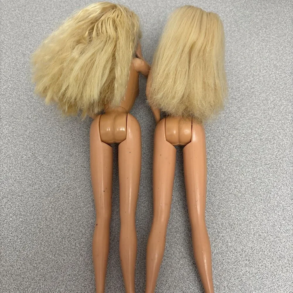 Lot of 8 Vintage Mixed Style Mattel Barbie, 1966 Body Molds, Twist Waist, Nude